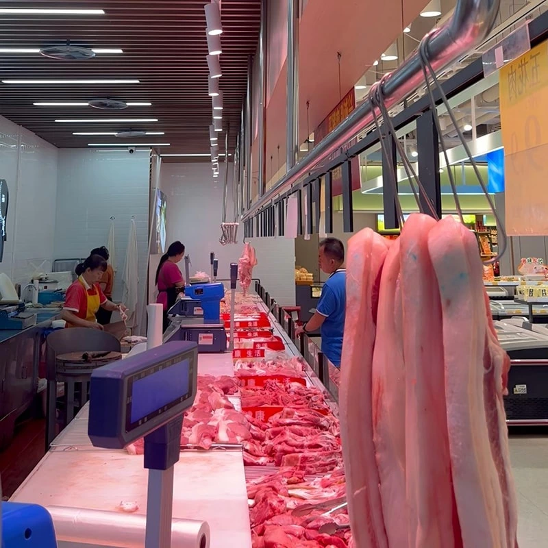 鲜肉区照明,真实呈现鲜肉的新鲜状态